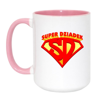 Duży Biało-Różowy 450 ml