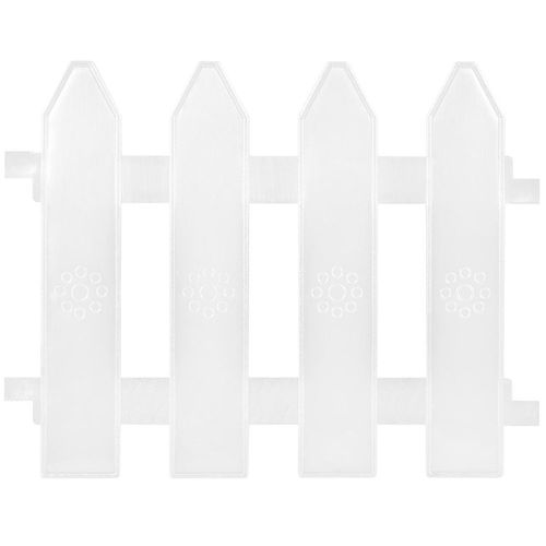 Płotek ogrodowy biały 20x15 cm 10 szt. na Arena.pl