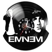 Zegar ścienny z płyty winylowej Eminem 1482.14