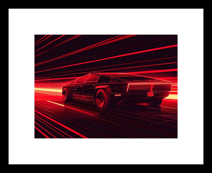 Plakat 18x13cm Prędkość w Czerwonym Neonie zdjęcie 3