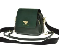 torebka listonoszka laura biaggi – elegancja w kolorze dark green suede