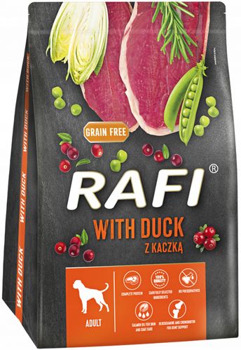 sucha karma dla psa rafi adult z kaczką 3 kg - 2 szt. na Arena.pl
