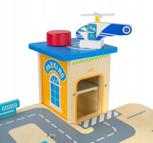 Garaż i parking 3 poziomy, auta (4) helikopter na Arena.pl