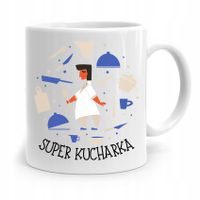 Kubek Prezent Dla Super Kucharki Szefa Kuchni Z Nadrukiem Ze Zdjęciem