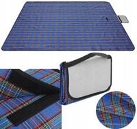 Koc mata piknikowa plażowa z izolacją biwak 200x150 cm na plażę wyjazd