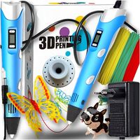 DŁUGOPIS 3D DRUKARKA MAGICZNY PEN DLA DZIECI ZESTAW 10 Metrów WKŁADY PLA