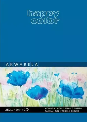Blok Akwarelowy A4, 10 Kartek. Happy Color na Arena.pl