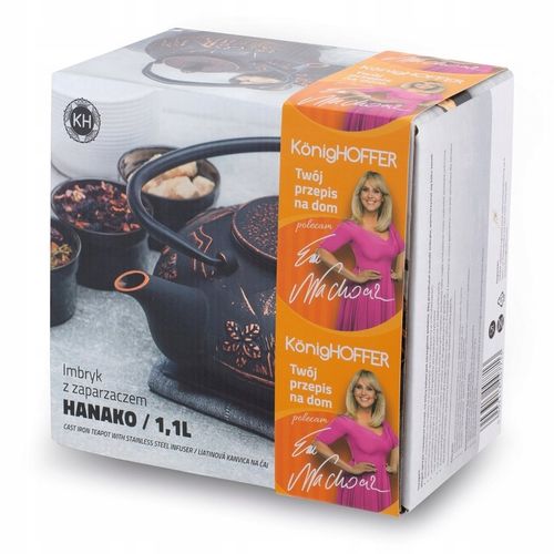 Emaliowany czajnik ŻELIWNY IMBRYK DO HERBATY CZAJNICZEK ZAPARZACZ Hanako na Arena.pl