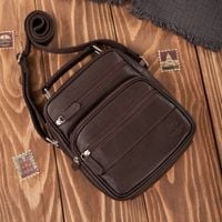 saszetka męska na ramię skórzana elegancka do pracy