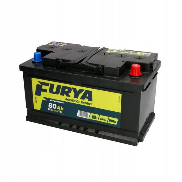 Akumulator FURYA 12V 80Ah 720A P+ EN 720A zdjęcie 1
