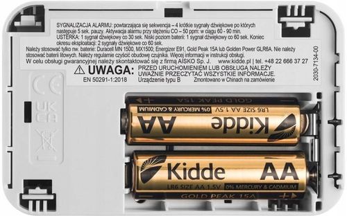 CERTYFIKOWANY CZUJNIK CZADU Kidde 2030-DCR DETEKTOR TLENKU WĘGLA NA na Arena.pl