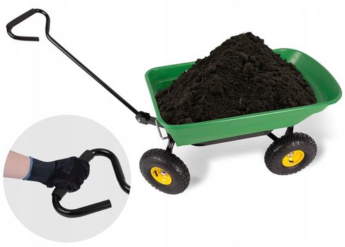 Wózek ogrodowy transportowy taczka wywrotka przyczepka 3w1 200kg na Arena.pl