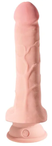 king cock plus model 20 cm jasny - anatomiczny z przyssawką i bazą na Arena.pl