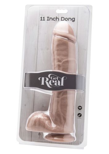 Dildo 11 Inch With Balls Light Skin Tone na Arena.pl