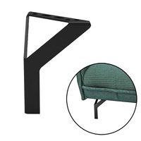 Noga nóżka do sofy narożnika N104 loft, Stal, czarny mat, H-15 cm, 1 szt.