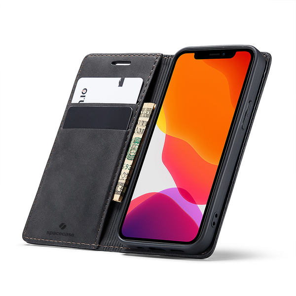 Spacecase Wallet Iphone 12/12 Pro Black zdjęcie 1