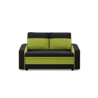 Sofa rozkładana, mikrofaza, AURELO, 148x87x90 cm, zielony | TYLETEGOTU