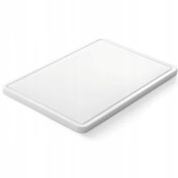 Deska kuchenna do krojenia i siekania z rowkiem HDPE 35.5x25cm - Hendi