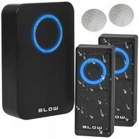 DZWONEK BEZPRZEWODOWY WODOODPORNY DUŻY ZASIĘG IP44 2x NADAJNIK DO DRZWI