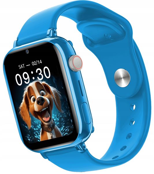 Smartwatch Fw59 Kiddo 4G Niebieski Dla Dziewczynki Chłopca Wideo Gps Sos zdjęcie 2