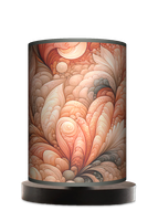 Lampa stołowa - drewniana mała - Aurora Pastello (pomarańczowa)