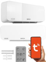 Kurtyna Powietrzna Szklana Grzejnik Energooszczędny Wifi Pilot 2000W