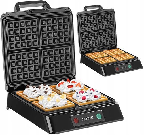 GOFROWNICA na 4 chrupiące GOFRY SZYBKIE NAGRZEWANIE MOCNA 1500W na Arena.pl