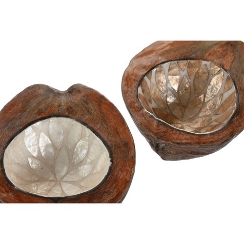 Miękkie pojemniki Home ESPRIT Biały Beżowy 22 x 18 x 8 cm (2 Sztuk) na Arena.pl