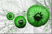 120CM 80CM OBRAZ ŚCIENNY ZIELONE DMUCHAWCE 2