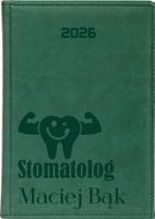 KALENDARZ A5 2026 dzienny książkowy z grawerem DLA STOMATOLOGA + IMIĘ