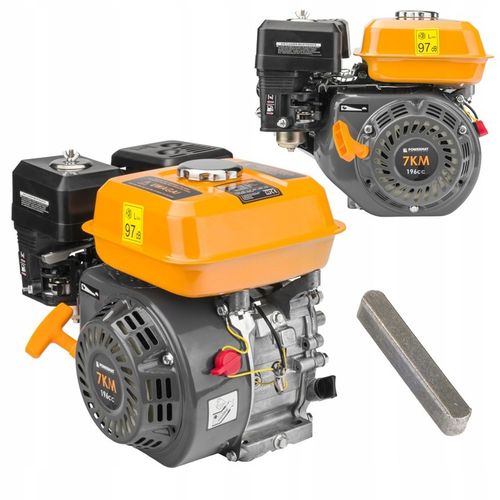 SILNIK SPALINOWY 7KM WAŁEK 19MM GX160 DO ZAGĘSZCZARKI AGREGATU OHV POWERMAT na Arena.pl