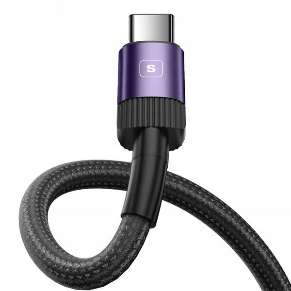 Spacecase Usb-C Cable 1M 3A Purple zdjęcie 10
