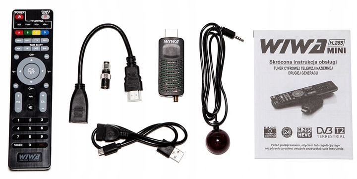 Tuner Dekoder Telewizji Naziemnej DVB T2 H.265 HEVEC TV MINI zdjęcie 3