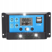 REGULATOR NAPIĘCIA PANELU SŁONECZNEGO PWM 20A AUTOMATYCZNY PARAMETR LCD