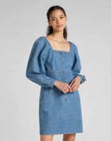 LEE PUFF SLEEVE DRESS MID STONE L50ZAUQZ L