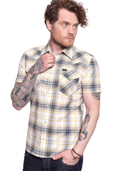 LEE SS WESTERN BRIGHT WHITE L640DKLJ M zdjęcie 3