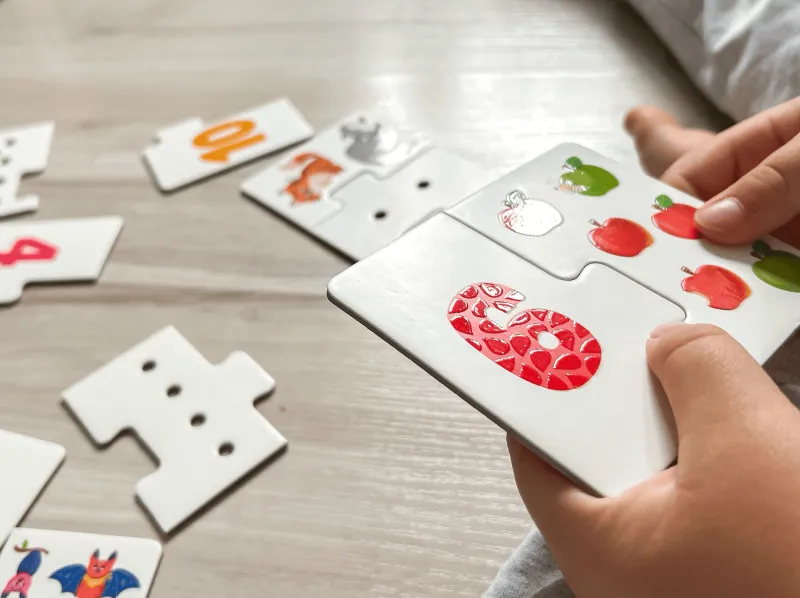 Puzzle Sensoryczne 30 Elementów. Cyferki zdjęcie 9