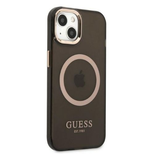 Guess GUHMP13MHTCMK iPhone 13 6,1" czarny/black hard case Gold Outline na Arena.pl