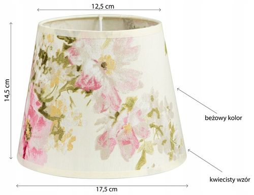 ABAŻUR DO LAMP,ŻYRANDOLI NA OPRAWKĘ E27-ABAŻUR 02R na Arena.pl