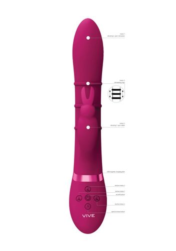 Stimulating Rings, Vibrating G-Spot Rabbit - Pink na Arena.pl