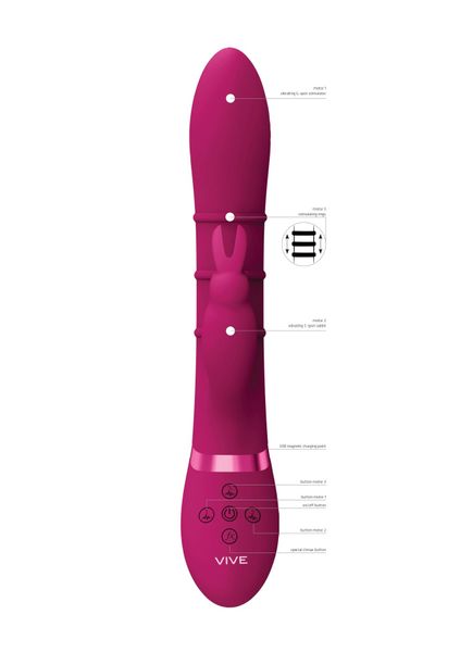 Stimulating Rings, Vibrating G-Spot Rabbit - Pink zdjęcie 8