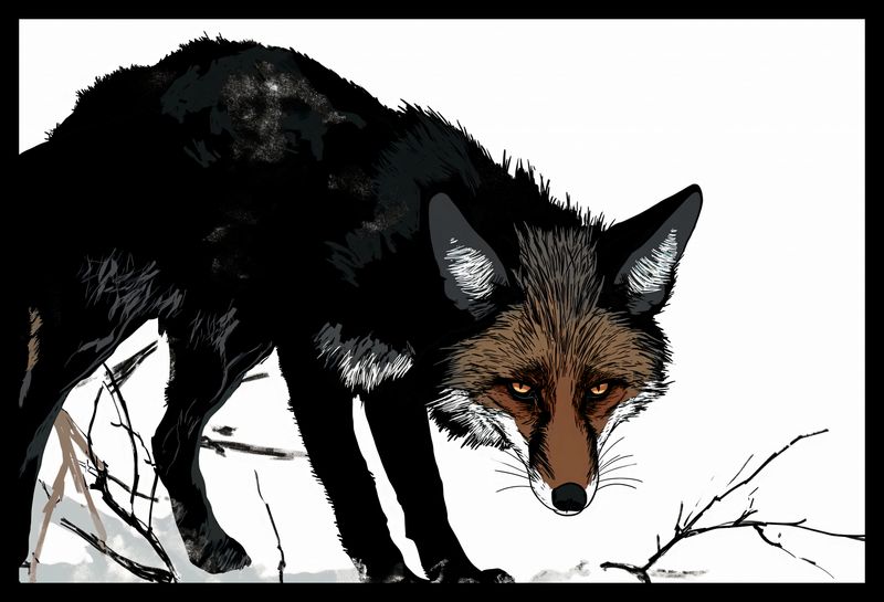 Plakat 45x30cm Nieufny Lis zdjęcie 2