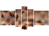 80CM 160CM OBRAZ 5 ELEM PALONE ZŁOTO DRUK ŚCIENNY