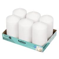 Świece pieńkowe Bolsius 150/78mm białe 6 sztuk