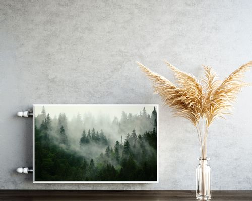 Mata MAGNETYCZNA Kaloryfera Krajobraz LAS We Mgle 80cm x 60cm na Arena.pl