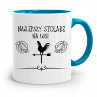 Kubek Błękitny Stolarza Najlepszy Stolarz Na Wsi Z Nadrukiem Ze Zdjęciem