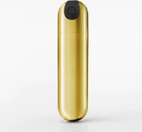 crushious imoan bullet golden - wibrujący mini model, wodoodporny, 10