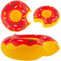 PODSTAWKA POD KUBEK PĄCZEK RÓŻOWY DONUT PŁYWAJĄCA