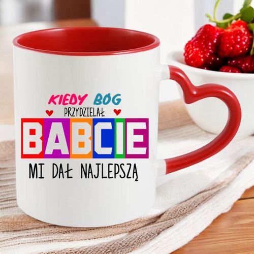 KUBEK Z NADRUKIEM PREZENT DLA BABCI NA DZIEŃ BABCI URODZINY na Arena.pl