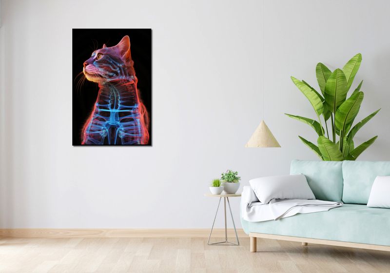 Plakat 67,5x100cm Anatomia Kota zdjęcie 4